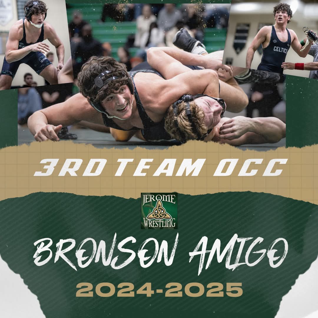 Congratulations to Bronson Amigo on being recognized as 3rd team OCC!
