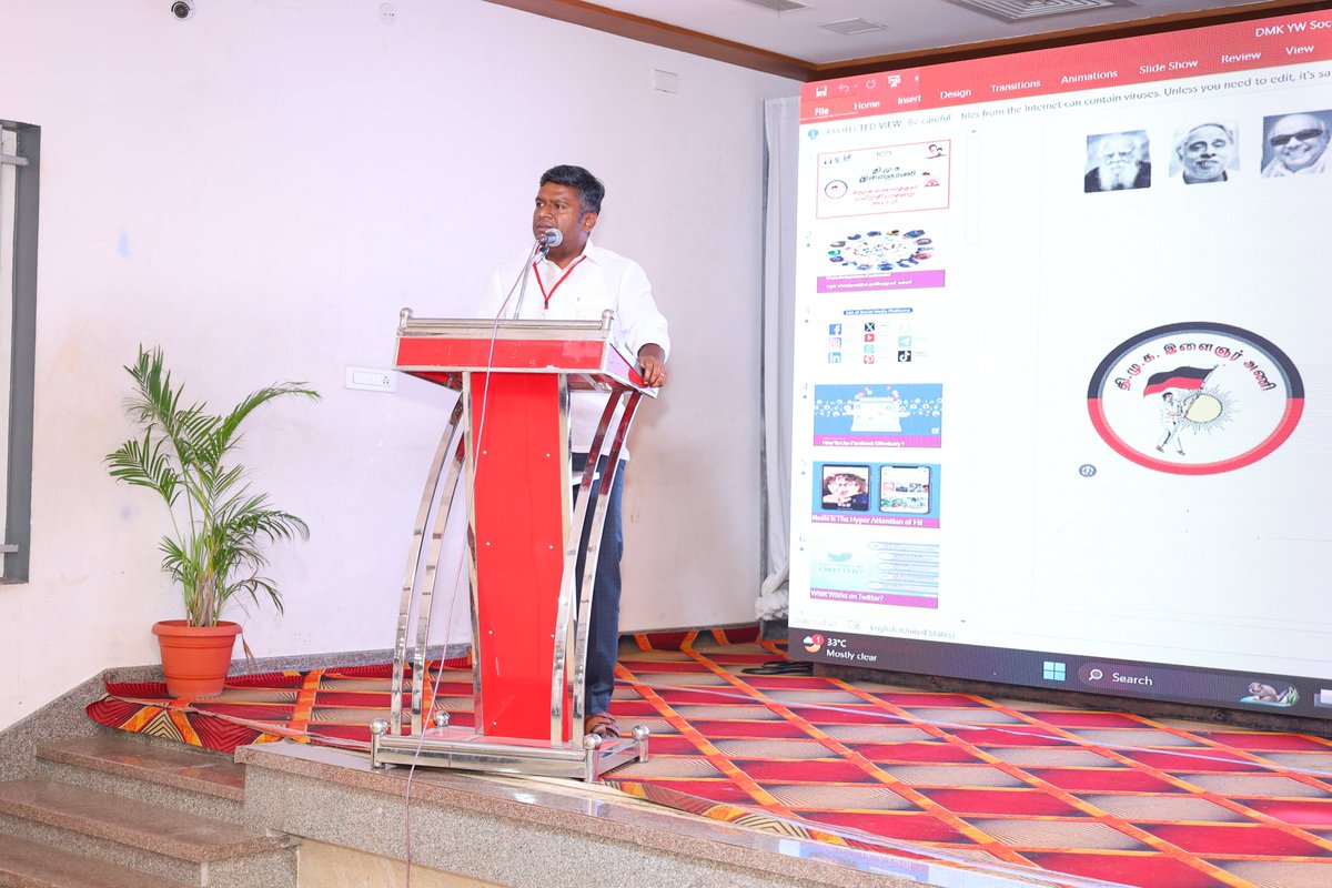 dmk_youthwing's tweet photo. கழக இளைஞர் அணிச் செயலாளர் - மாண்புமிகு துணை முதலமைச்சர் @Udhaystalin அவர்களின் அறிவுறுத்தலின் பேரில், தருமபுரி கிழக்கு மாவட்டத்திற்குப் புதிதாக நியமிக்கப்பட்ட ஒன்றிய-நகர-பேரூர் இளைஞர் அணி அமைப்பாளர், துணை அமைப்பாளர்களுக்கான அறிமுகக் கூட்டம் 07.04.2025 அன்று நடைபெற்றது.

இக்கூட்டத்தில், தருமபுரி கிழக்கு மாவட்டக் கழக செயலாளர் @lawyermanidpi அவர்கள் கலந்துகொண்டு, ஆற்றவேண்டிய கழகப்பணிகள் குறித்த ஆலோசனைகளை வழங்கினார்.

மேலும், இந்நிகழ்வில் சமூக வலைத்தளங்களைப் பயன்படுத்த வேண்டியதன் அவசியம் குறித்து @SuriyaKML அவர்களும், சமூக வலைத்தளத்தை ஆக்கப்பூர்வமாக எவ்வாறு பயன்படுத்துவது என்பது குறித்து @drtharun அவர்களும் புதிய நிர்வாகிகளுக்கு பயிற்சி வழங்கினர்.

#கழக_இளைஞர்_அணி 

@pssrinivasandmk @MGSVengatesh