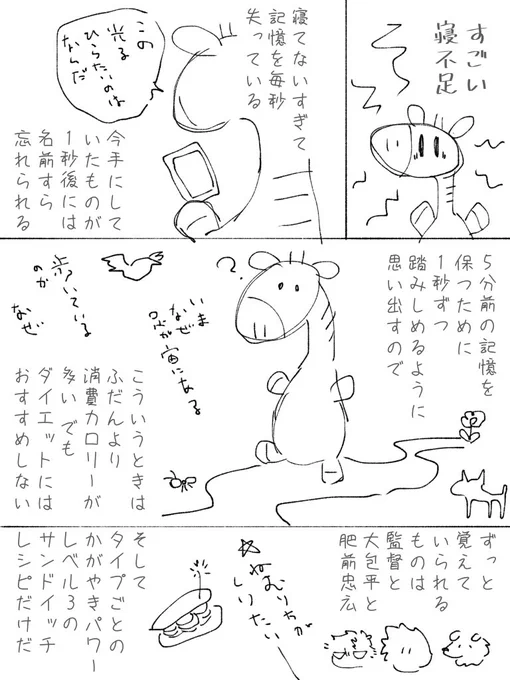✿前に描いたDiaryなんですが今かがやきパワー3のレシピが一つも思い出せないので悪化したな…と思っています   睡眠を、知りたい 