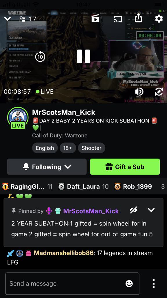 MrScotsManFB's tweet photo. KICK SUBATHON DAY 2 wow im feeling it today but we push on baby lets goo come pop in say hi and watch chat turn up the challenges 
lets goo baby https://t.co/LT3LALugQT https://t.co/t93NTan2fK
