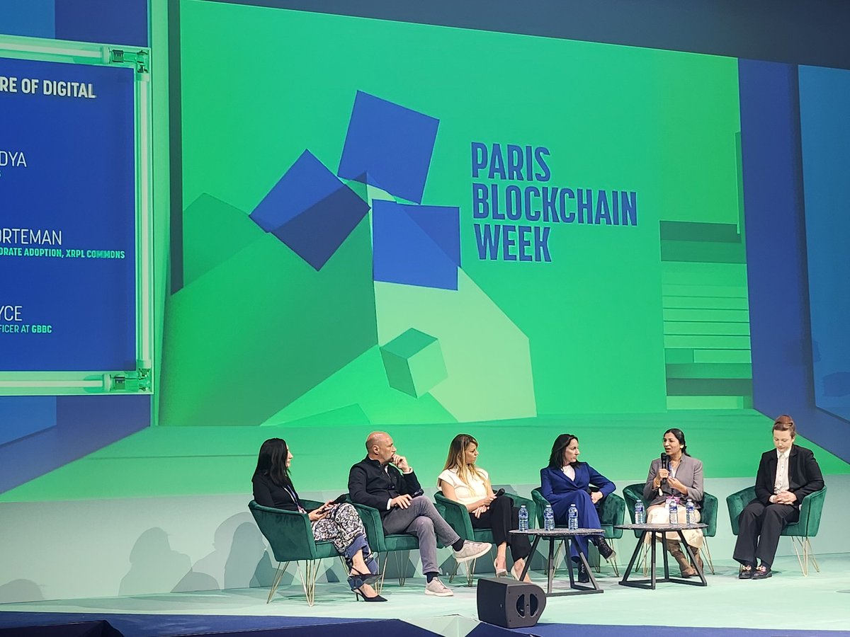 Valueverse (@valueverse_ai) on Twitter photo On the stage of <a href="/ParisBlockWeek/">Paris Blockchain Week</a>:
Top experts discussing tokenized economies 🔥
<a href="/alex_dreyfus/">Alexandre Dreyfus</a> (ceo <a href="/Chiliz/">Chiliz - The Sports Blockchain ⚽🏆</a> <a href="/socios/">Socios.com</a>), <a href="/Odelia_Torteman/">Odelia Torteman</a> (director <a href="/xrpl_commons/">XRPL Commons</a>) <a href="/CraddockCJ/">Cassie Craddock</a> (director <a href="/Ripple/">Ripple</a>), Caroline Butler (BNY), Emma Joyce (<a href="/GBBCouncil/">Global Blockchain Business Council (GBBC)</a>) and Bela Pandya (<a href="/FortePlatform/">Forte</a>) On the stage of <a href="/ParisBlockWeek/">Paris Blockchain Week</a>:
Top experts discussing tokenized economies 🔥
<a href="/alex_dreyfus/">Alexandre Dreyfus</a> (ceo <a href="/Chiliz/">Chiliz - The Sports Blockchain ⚽🏆</a> <a href="/socios/">Socios.com</a>), <a href="/Odelia_Torteman/">Odelia Torteman</a> (director <a href="/xrpl_commons/">XRPL Commons</a>) <a href="/CraddockCJ/">Cassie Craddock</a> (director <a href="/Ripple/">Ripple</a>), Caroline Butler (BNY), Emma Joyce (<a href="/GBBCouncil/">Global Blockchain Business Council (GBBC)</a>) and Bela Pandya (<a href="/FortePlatform/">Forte</a>)