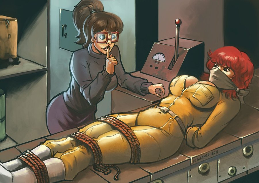 GB2691's tweet photo. A captured April O'Neil being rescued (I think) by Irma.
I think the artist is Taclobanon on @DeviantArt, but too good not to include in #AprilApril... https://t.co/rKfQYJOyfZ