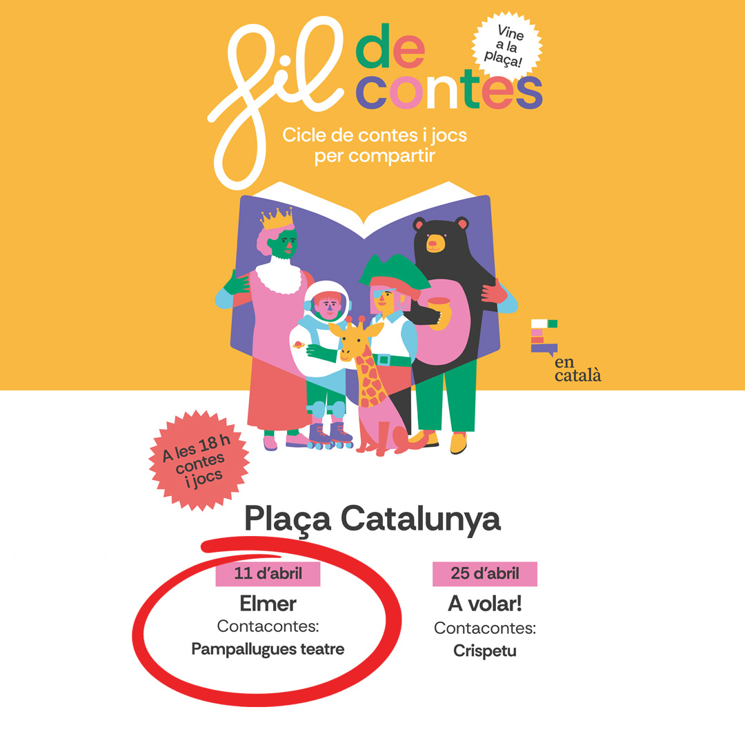 manresacultura's tweet photo. #FilDeContes "Elmer"
🗓️11 d'abril
🕕18 h
📍Plaça Catalunya
🫰 Sessió gratuïta
🧒Per a infants d'entre 3 i 8 anys
ℹ️https://t.co/ToBJZzHf8I
Vine a la plaça! https://t.co/Y09oMauahQ