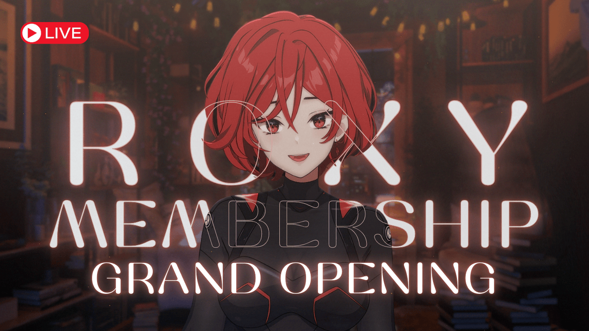 Roxy_CVC's tweet photo. 【 ❤‍🔥 LIVE 】MEMBERSHIP GRAND OPENING ฉลอง!! เปิดซักที!เมมเบอร์นี้ที่รอคอย | ROXY 〔 𝐋𝐕 〕

🔗https://t.co/0nPBgI3aOf

#Roxycvc
#Vtuber #VtuberTH https://t.co/OU8SteeAjA