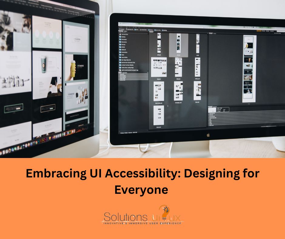 SolutionsUIUX's tweet image. Embracing UI Accessibility: Designing for Everyone 🌐

In a world that’s increasingly digital, accessibility in user interface (UI) design has never been more crucial. It’s not just a nice-to-have — it’s a necessity.