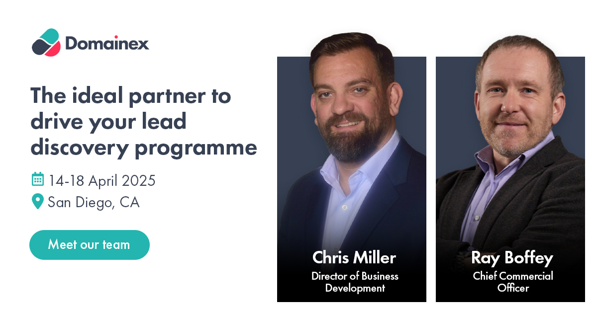Domainex (@domainex_uk) on Twitter photo #Domainex are attending Drug Discovery Chemistry 2025 in San Diego next week (14th-18th April).
Ray Boffey and Chris Miller will be there and are looking forward to discussing how Domainex can help advance your lead discovery programmes.
Email enquiries@domainex.co.uk to meet. #Domainex are attending Drug Discovery Chemistry 2025 in San Diego next week (14th-18th April).
Ray Boffey and Chris Miller will be there and are looking forward to discussing how Domainex can help advance your lead discovery programmes.
Email enquiries@domainex.co.uk to meet.