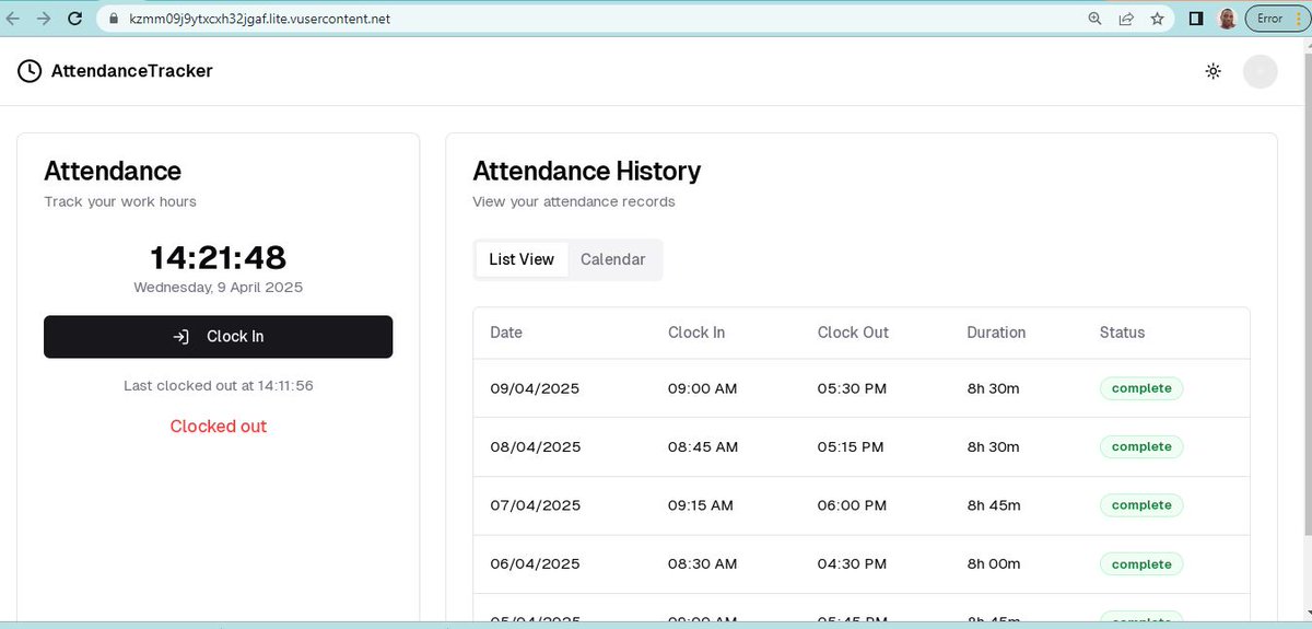 OptolS's tweet photo. Building an attendance clock-in app using https://t.co/7EumyHoI8B as part of the task on the ongoing ALX academy training #ALX_AiSK
@alx_africa 
#optolsolutions
#uniqueworld https://t.co/jHtpyQEt58