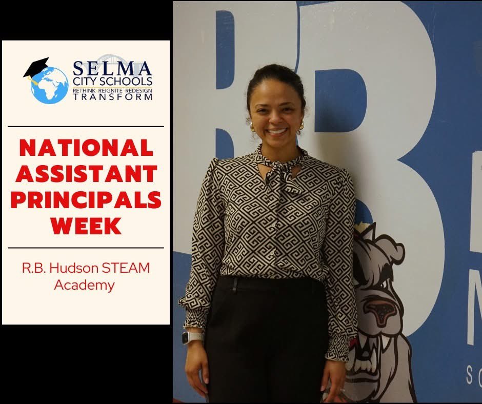 Shoutout to Dr. Mashika Tempero-Culliver, our incredible assistant principal at R. B. Hudson STEAM Academy! Your dedication, leadership, and unwavering support make a tremendous impact on the home of the bulldogs every day. #NationalAssistantPrincipalsWeek #ThankYou