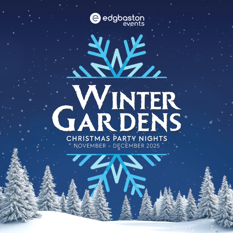EdgbastonEvents's tweet photo. 𝗪𝗶𝗻𝘁𝗲𝗿 𝗚𝗮𝗿𝗱𝗲𝗻𝘀 𝗮𝘁 𝗘𝗱𝗴𝗯𝗮𝘀𝘁𝗼𝗻 ❄️

Get ready to step into our festive wonderland, encapsulating the magic of Christmas! 

Our 2025 Winter Gardens Christmas Party Nights are on sale now 🎄

Book Now 🎟️ https://t.co/8LTwEUiAK5

#Edgbaston | #Christmas