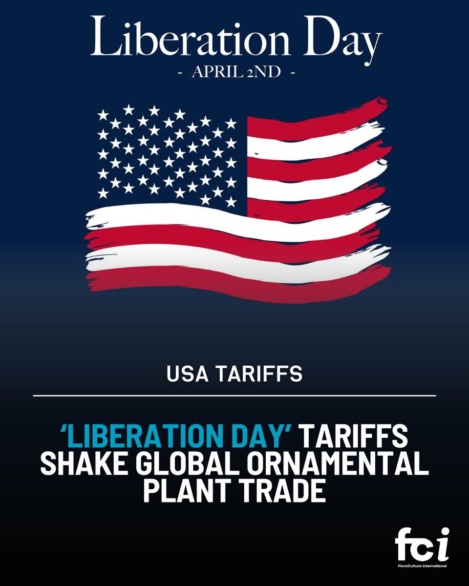 On 2 April, President Trump declared “Liberation Day” as he launched sweeping tariffs on global imports. 

FCI hears from reporters in Colombia and in Canada - two major exporting countries to the US market.

Read more: aiph.org/floraculture/n…

#LiberationDay #USTariffs