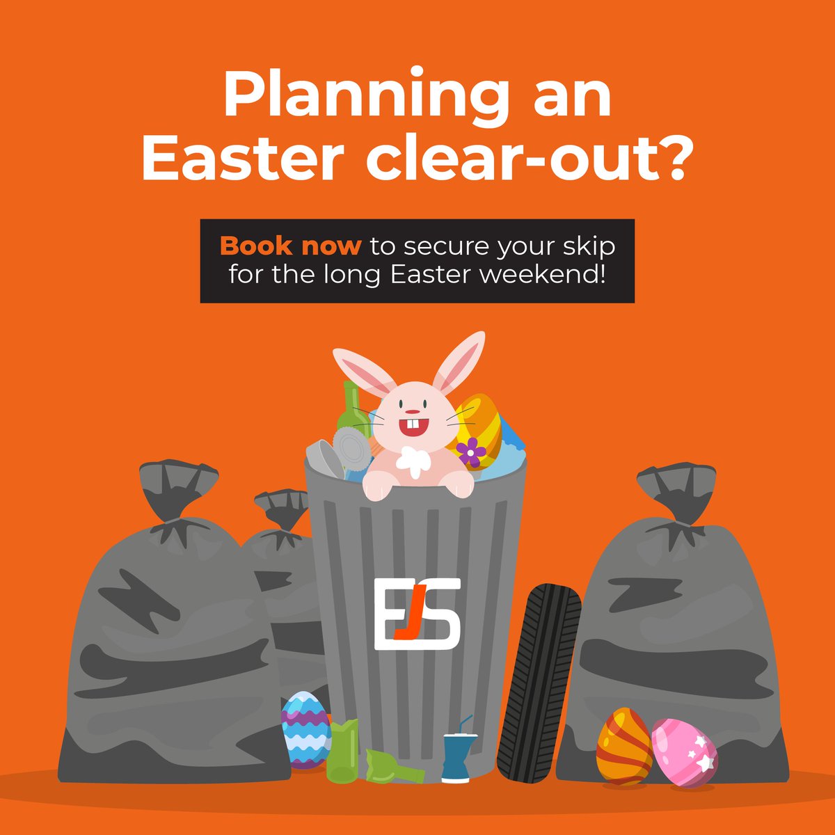 Spring clean, garden refresh or DIY project planned in this Easter? 🐣

Make waste disposal easy with our hassle free skip hire to avoid overflowing bins!

Our Easter opening hours:
Friday 18th April - CLOSED
Saturday 19th April - 7:30am-12pm
Sunday 20th - CLOSED
Monday 21st  ...