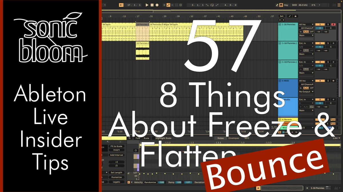 Ableton Live 12 and 12.2 bring changes and improvements to the Freeze &amp; Flatten features. Here are 8 Things About Freeze &amp; Flatten (Bounce) You Need to Know incl. secret tricks. youtu.be/AfKv9Tz2aY8
#ableton #tutorial