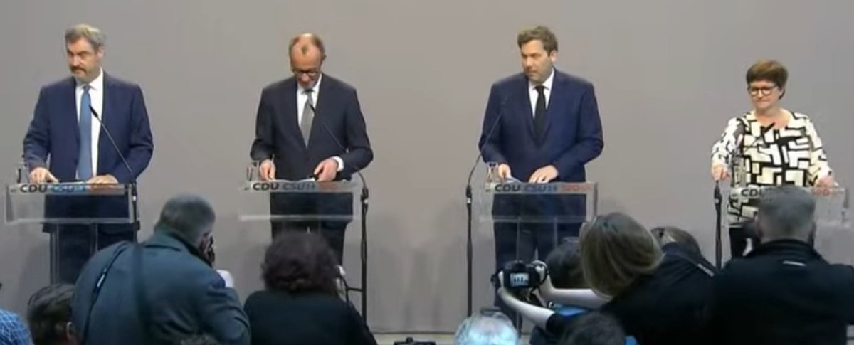 doktordementi's tweet photo. - Keine Migrationswende 
- CO2-Steuer bleibt
- Selbstbestimmungsgesetz bleibt bestehen
- Renten werden künstlich bezuschusst, keine Reform 
- Entwicklungshilfe bleibt
- Steuersenkungen frühestens 2027
- Industriestrompreis statt Ende sinnloser Besteuerung
#Koalitionsvertrag
Das ist ein Witz!
