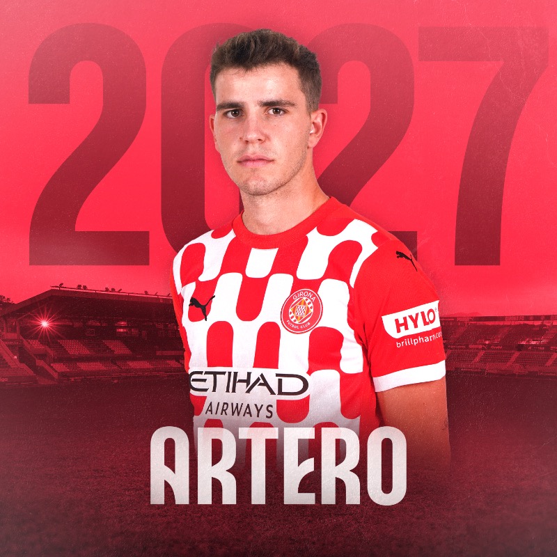 GironaFC's tweet photo. ARTERO 2⃣0⃣2⃣7⃣