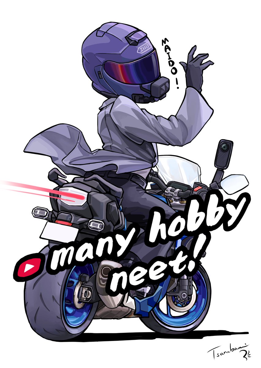 manyhobbyneet's tweet photo. 視聴者のつるばみ様( @K6Azokusuki )よりイラストをいただきました！！
初めてのGT背面イラスト！！
テールランプとジャケットの躍動感がカッコよすぎて感激です…
素敵なイラスト本当にありがとうございます！！

（これまで視聴者さんにいただいたイラストは以下のページに全て飾っております！）
https://t.co/miGoHdnIF2
