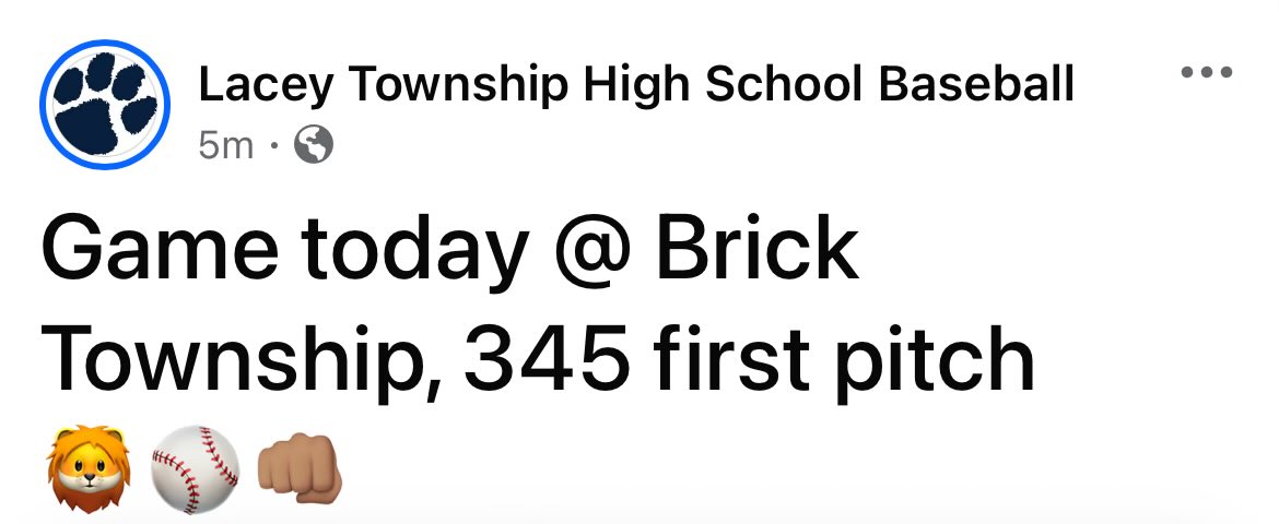 Lacey Township High School Baseball (@laceybaseball) on Twitter photo 