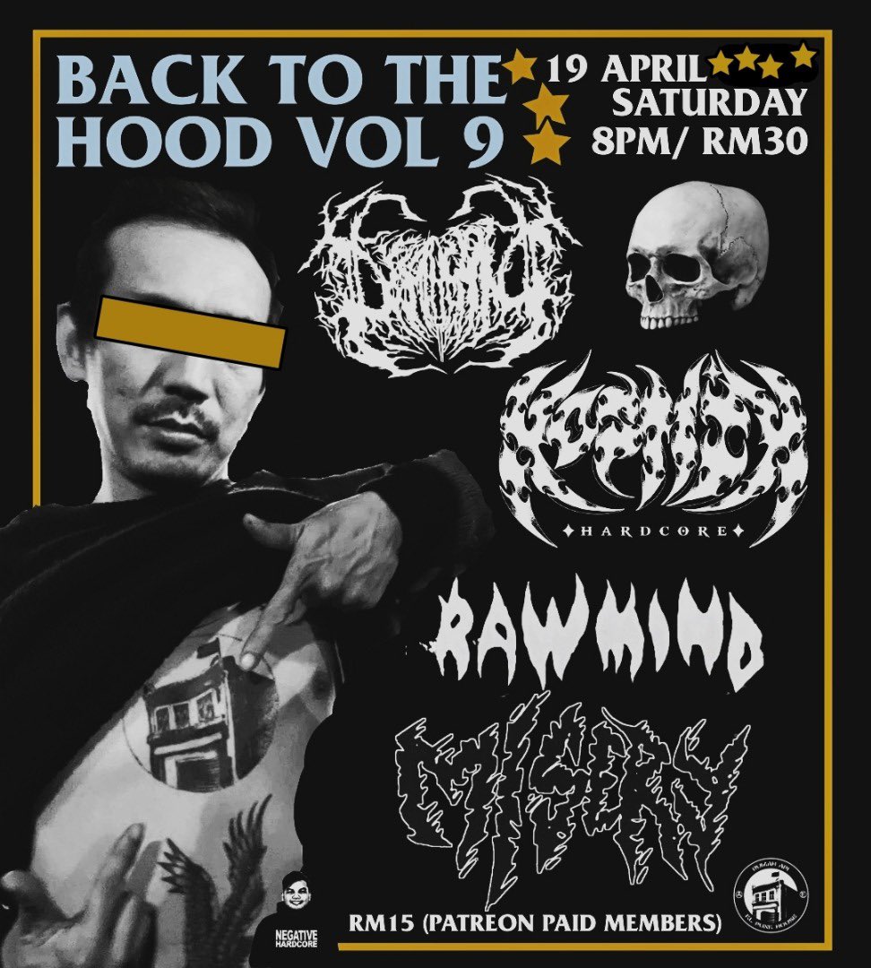 RumahApi2's tweet image. Back To The Hood Vol 7 
with 

@doomthedark #kosmik #rawmind #kosmik

door open: 8pm
rm30
rm15 (Patreon Paid Members)