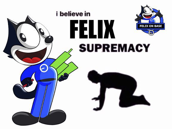 YINK066's tweet photo. @angelodotsui @ADanmaigoro @xPortalApp Purr-fectly timed investment? 🕰️🐈 Felix on Base is the new kid on the base chain  Don't miss your chance to get in early! @basedfelix0
 #FelixOnBase https://t.co/NFcebChVN5