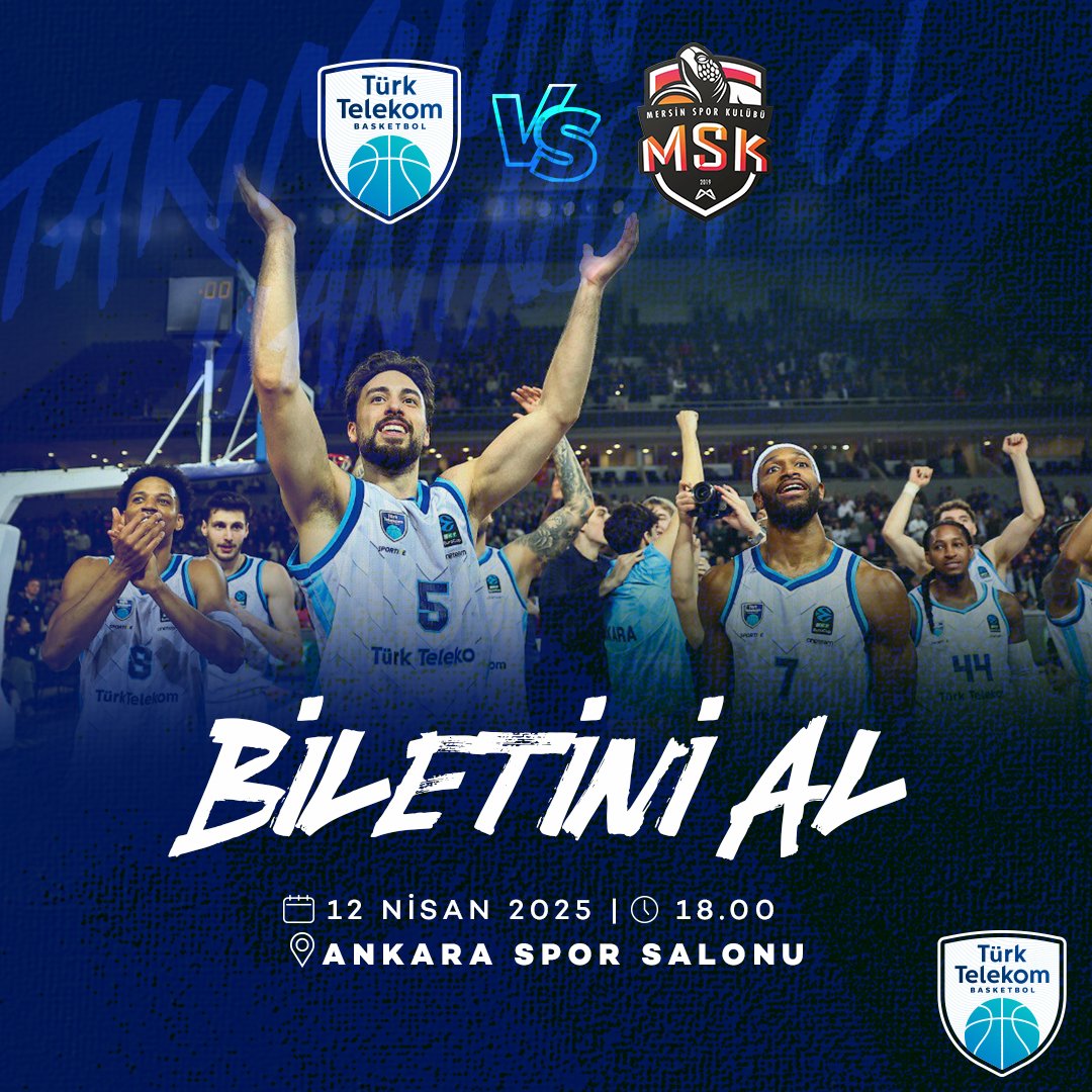 12 Nisan Cumartesi günü takımımız, Mersin Spor’u ağırlıyor! 💪🏻

Bu heyecanı kaçırma, hemen linke tıklayıp biletini al! Ankara basketbolunun gücünü göster! 🔥

biletix.com/etkinlik/46T21…

#AnkaraBasketbolu
#Kaizen
#WeAreHereForAReason