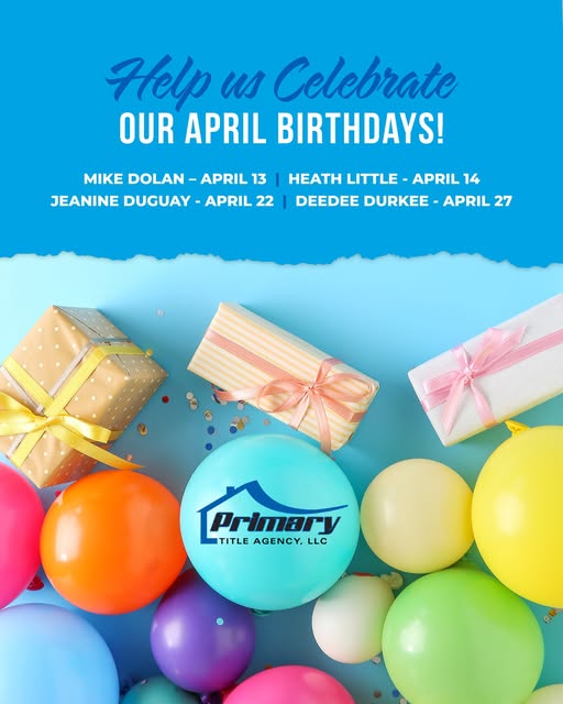 primarytitle130's tweet photo. Join us in wishing a very Happy Birthday to our April birthday stars!🌟
 Mick Dolan – April 13
 Heath Little – April 14
 Jeanine Duguay – April 22
DeeDee Durkee – April 27
We’re grateful for all you do and hope your special day is filled with happiness and celebration!🎈 https://t.co/B178eZAUEV