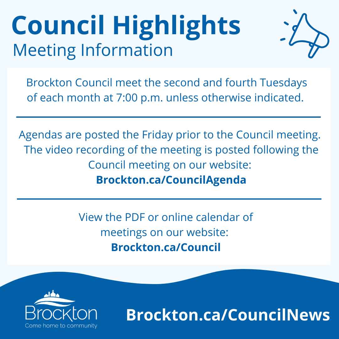 Brockton Council met on Tuesday, April 8, 2025 at the Bruce County Council Chambers (30 Park St, Walkerton) and electronically on Zoom/eSCRIBE. View Highlights from the Council Meeting below or Brockton.ca/CouncilNews to read the Council Highlights on our website.