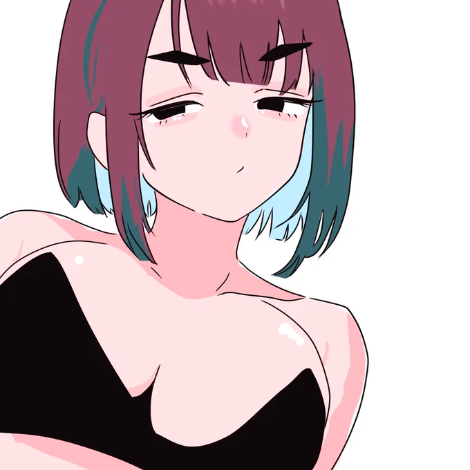 #イラスト まゆげ太い女も好き