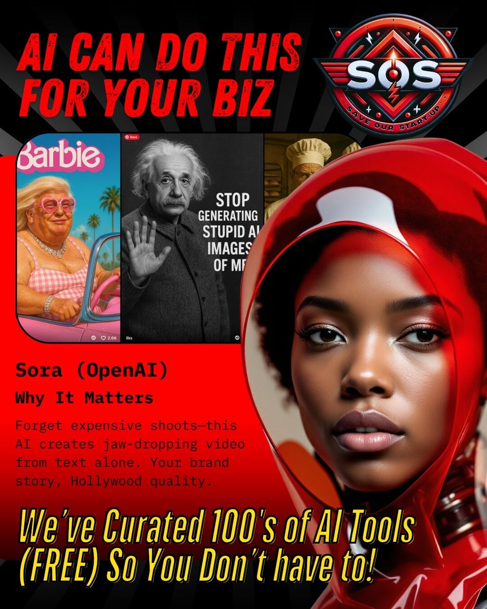 🧠 OpenAI trained Sora on video first, not images. You can read about why it's a hack on our LinkedIn page. linkedin.com/company/save-o…

 Here’s your simple and practical knowledge bomb we shared with our private community last week! 

Use Sora prompts like ad lib remixes! Find your