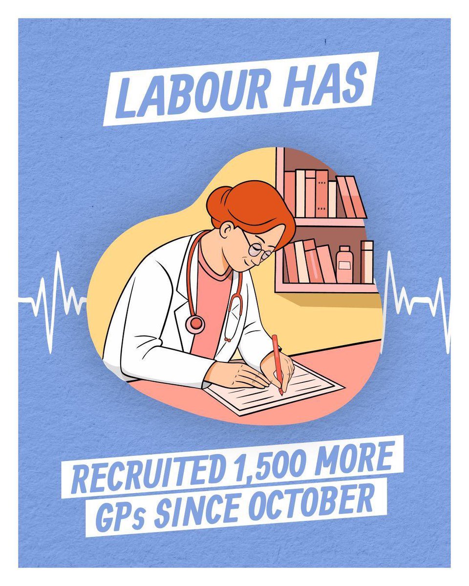 Jas Athwal MP (@jas_athwal) on Twitter photo Our Labour Council <a href="/RedbridgeLive/">Redbridge Council</a> saved King George Hospital.
Now as a <a href="/UKLabour/">The Labour Party</a> Govt we're delivering on our promises:
✅Recruited over 1,500 more GPs
✅2 million extra appointments
✅Waiting lists cut by 193,000
Labour built the NHS. Now we're rebuilding the NHS. Our Labour Council <a href="/RedbridgeLive/">Redbridge Council</a> saved King George Hospital.
Now as a <a href="/UKLabour/">The Labour Party</a> Govt we're delivering on our promises:
✅Recruited over 1,500 more GPs
✅2 million extra appointments
✅Waiting lists cut by 193,000
Labour built the NHS. Now we're rebuilding the NHS.