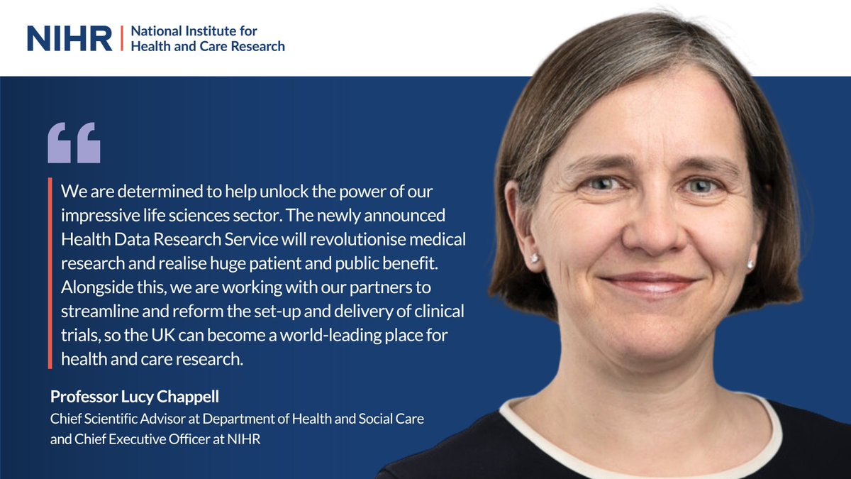 National Institute for Health and Care Research (@nihrresearch) on Twitter photo The government and the <a href="/wellcometrust/">Wellcome</a> will invest up to £600 million to create a new health data research service.
This will transform the access to NHS data by providing a secure single access point to national-scale data sets, slashing red tape for researchers.
More here: The government and the <a href="/wellcometrust/">Wellcome</a> will invest up to £600 million to create a new health data research service.
This will transform the access to NHS data by providing a secure single access point to national-scale data sets, slashing red tape for researchers.
More here: