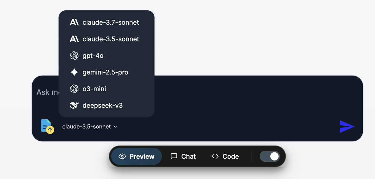 GpTrush's tweet photo. Just dropped Gemini 2.5 Pro &amp; DeepSeek-V3-0324

Let’s see if they slay Vibe Coding like we expect ! https://t.co/sFK7pnktiC