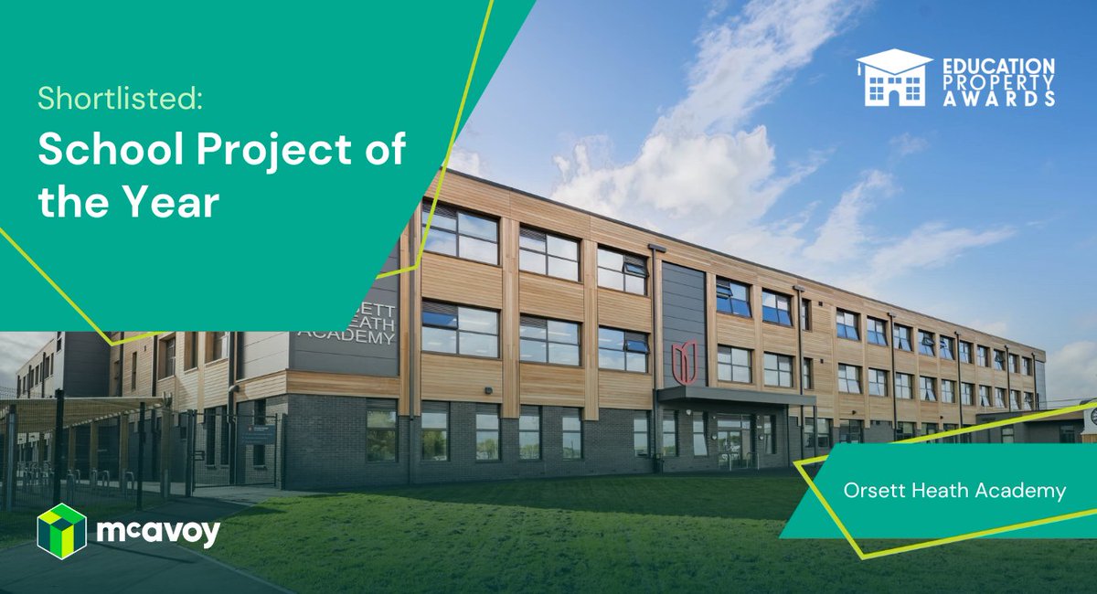 We’re thrilled to announce that our Orsett Heath Academy project has been shortlisted for School Project of the Year at the <a href="/edu_prop/">Education Property</a> Awards! 🎉

#Education #SchoolProjectOfTheYear #ModularConstruction #McAvoy #OrsettHeathAcademy #OffsiteConstruction
