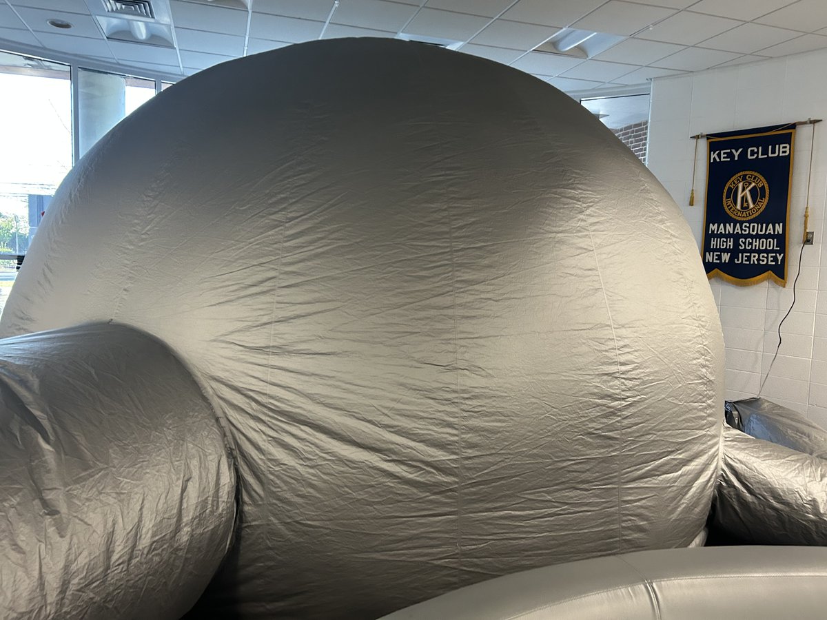 Check out the StarLab set up in the Media Center! This week, Ms. McHugh's students are exploring constellations,  learning about Greek mythology, and are getting a hands-on look at the night sky...all from inside the inflatable planetarium!