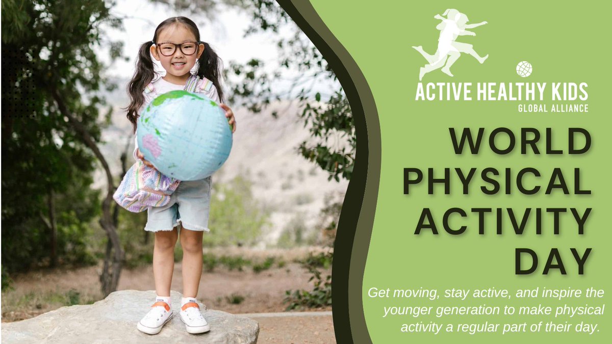 activehealthyk1's tweet image. April 6 was World Physical Activity Day!
@WHO recommends that children & adolescents should engage in 60 min of physical activity daily on average.
The #GlobalMatrix 4.0 found that only 27-33% meet this recommendation globally. Let’s work to do better!
activehealthykids.org/2025/04/07/hap…