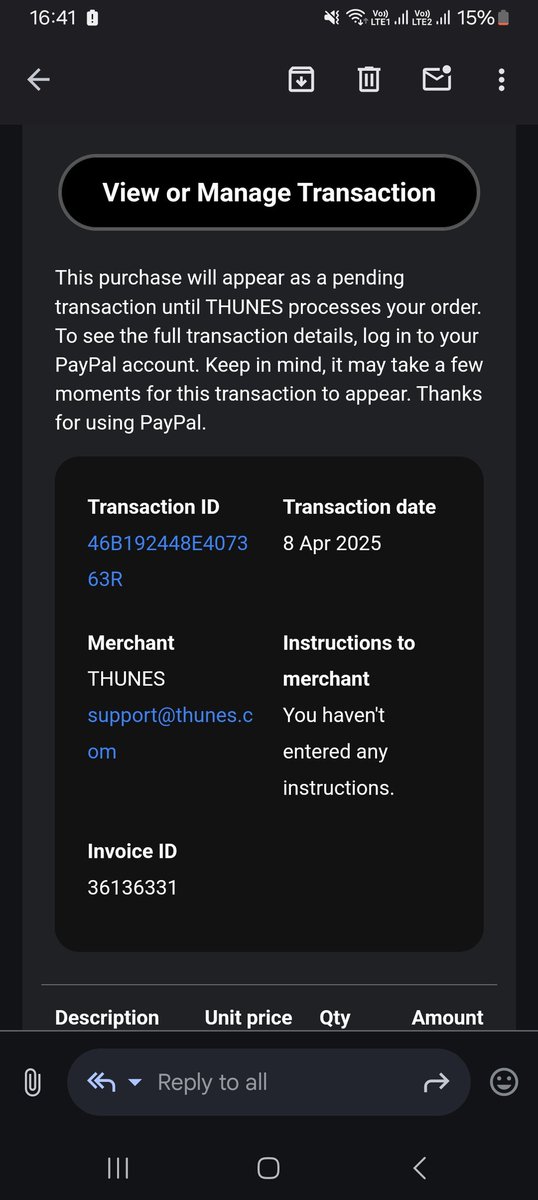 icenmarto's tweet photo. @ThunesPayments Hello, please complete this transaction I haven't received https://t.co/CCPPNvFYDk