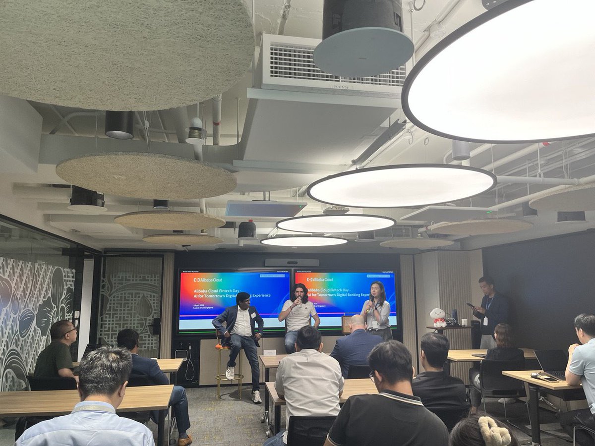 Aylab_io's tweet photo. Couldn’t be more excited to share our expertise through @alibaba_cloud Fintech Day 🔥 https://t.co/i9WM2w9T8n