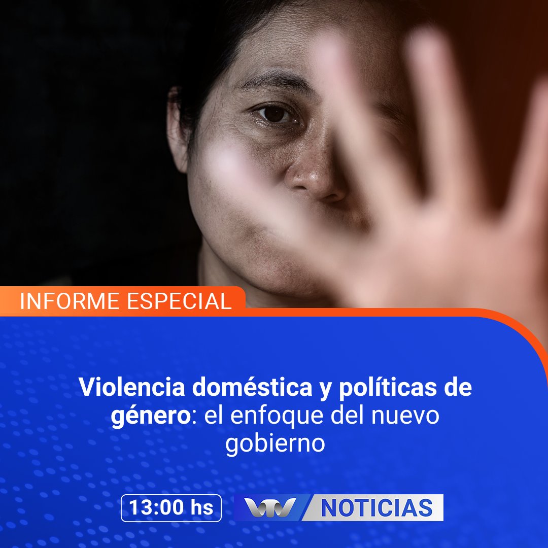 📢 Hoy en la edición mediodía de #VTVNoticias, <a href="/AgustnBorges5/">Agustín Borges 🎙️</a>  presenta un informe sobre cómo el nuevo Gobierno aborda la violencia doméstica. Conocé las políticas implementadas y su impacto en la sociedad.