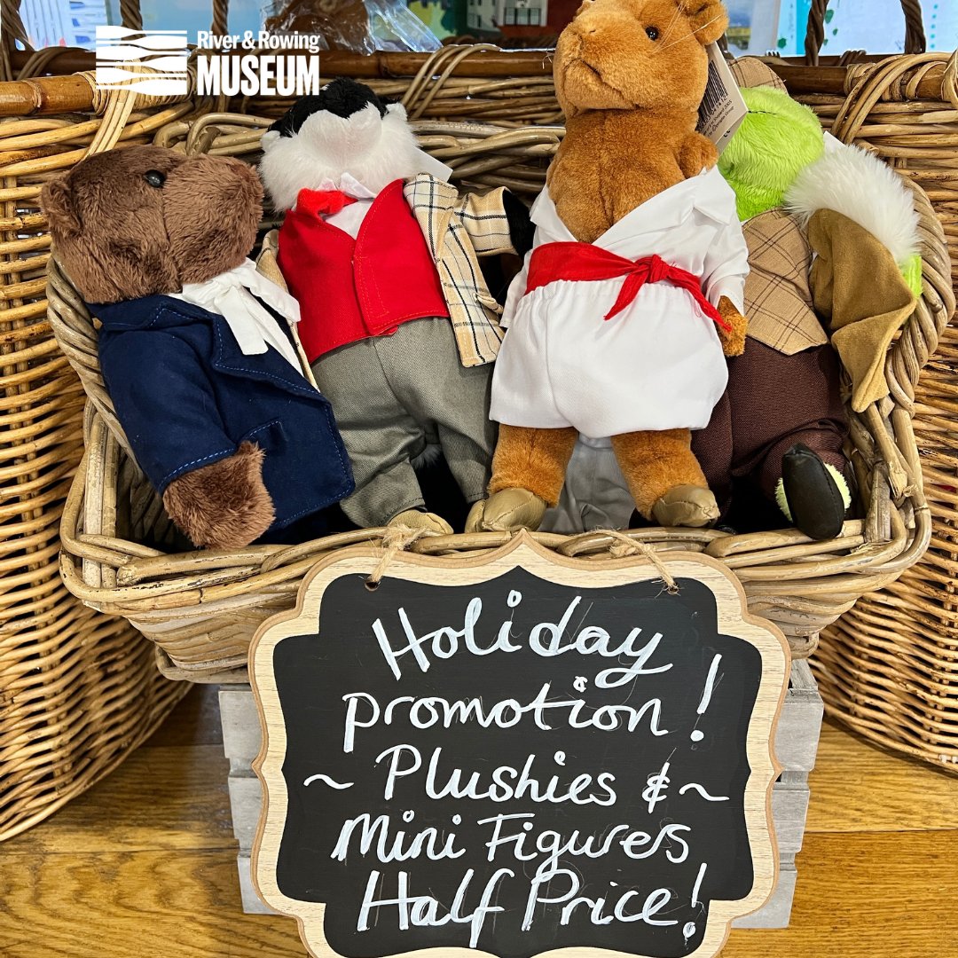 river_rowing's tweet image. Easter Holiday Promotion!
Pop into our gift shop over the Easter holiday period and grab some Wind in the Willows plushies or mini-figures for half price. Toad, Mole, Ratty or Badger, who's your favourite?
Open 10-4 every day, free parking for 1 hour.
#EasterPromotion