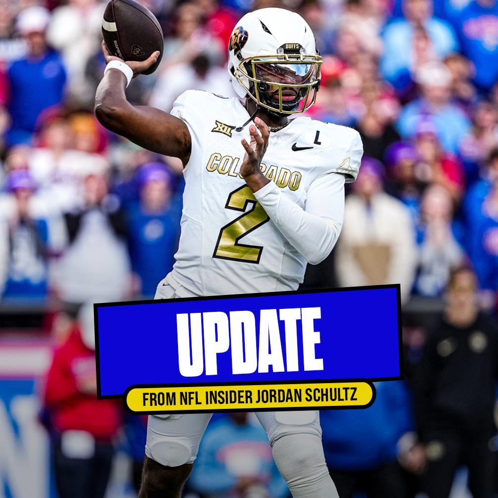 Schultz_Report's tweet photo. Sources: Colorado QB Shedeur Sanders is scheduled to visit the #Raiders early next week. 

Las Vegas holds the No. 6 pick in the draft. They have been doing work on QBs and have other QB prospects also coming into their building. https://t.co/iMKl5Cu0Jl