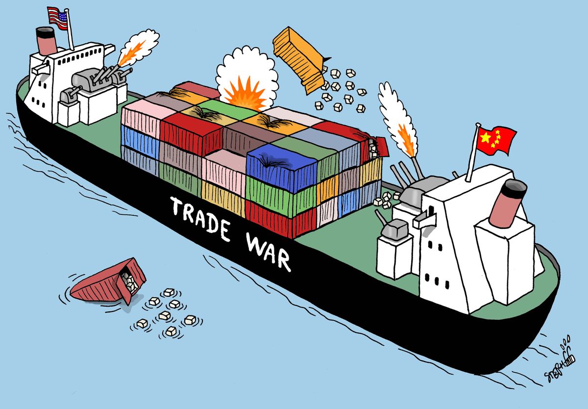 📉 Trade wars between America and China make your investments like a rollercoaster?  💹

#Tariffs #Economy #Investment