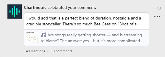 Gracias <a href="/chartmetric/">Chartmetric</a> !

#Musica #Storytelling #indieartist