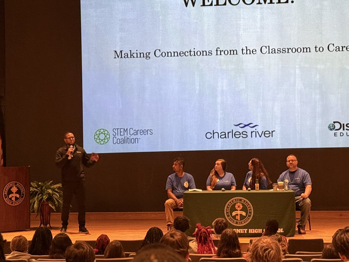 Pam Inabinett (@pnabbie) on Twitter photo “Making Connections from the Classroom to Careers”<a href="/CRiverLabs/">Charles River Labs</a> + <a href="/DiscoveryEd/">Discovery Education</a> = Magic 🪄
Thanks for hosting, Academic Magnet <a href="/CCSDConnects/">CCSDConnects</a> !
#STEMCareerCoalition “Making Connections from the Classroom to Careers”<a href="/CRiverLabs/">Charles River Labs</a> + <a href="/DiscoveryEd/">Discovery Education</a> = Magic 🪄
Thanks for hosting, Academic Magnet <a href="/CCSDConnects/">CCSDConnects</a> !
#STEMCareerCoalition