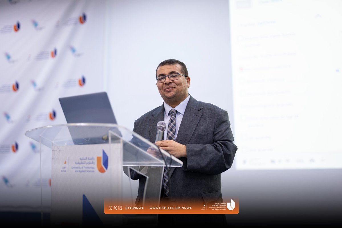 utasnizwa's tweet photo. @moheriom أما اليوم الثاني، فقد تضمّن ورشة عمل حول استراتيجيات اختيار المجلات العلمية وتقديم البحوث"، قدمها د. محمد عطاالله، أستاذ الصحة النفسية بكلية التربية بالرستاق، ناقش خلالها المعايير العلمية لاختيار المجلات المحكمة، @utas_rustaq https://t.co/ThO1TipRmL
