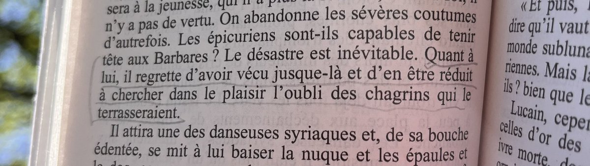 CLarochas's tweet photo. « il regrette d’avoir vécu jusque-là et d’en être réduit à chercher dans le plaisir l’oubli des chagrins qui le terrasseraient »

H.S. https://t.co/A0FyQjfBxk