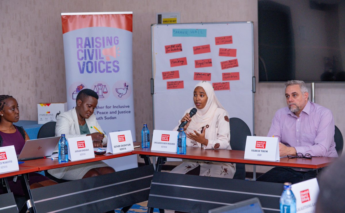 FES_SouthSudan's tweet photo. The youth are ready to lead &amp; influence the political landscape of Africa!

This event is hosted by FES and funded by the EU under the 'Raising Civil VOICES' project

#YouthEmpowerment #PoliticalChange #AfricanLeadership #RaisingCivilVoices #FES #EU #YouthInPolitics #AfricaRise https://t.co/lDEVz6QeKO