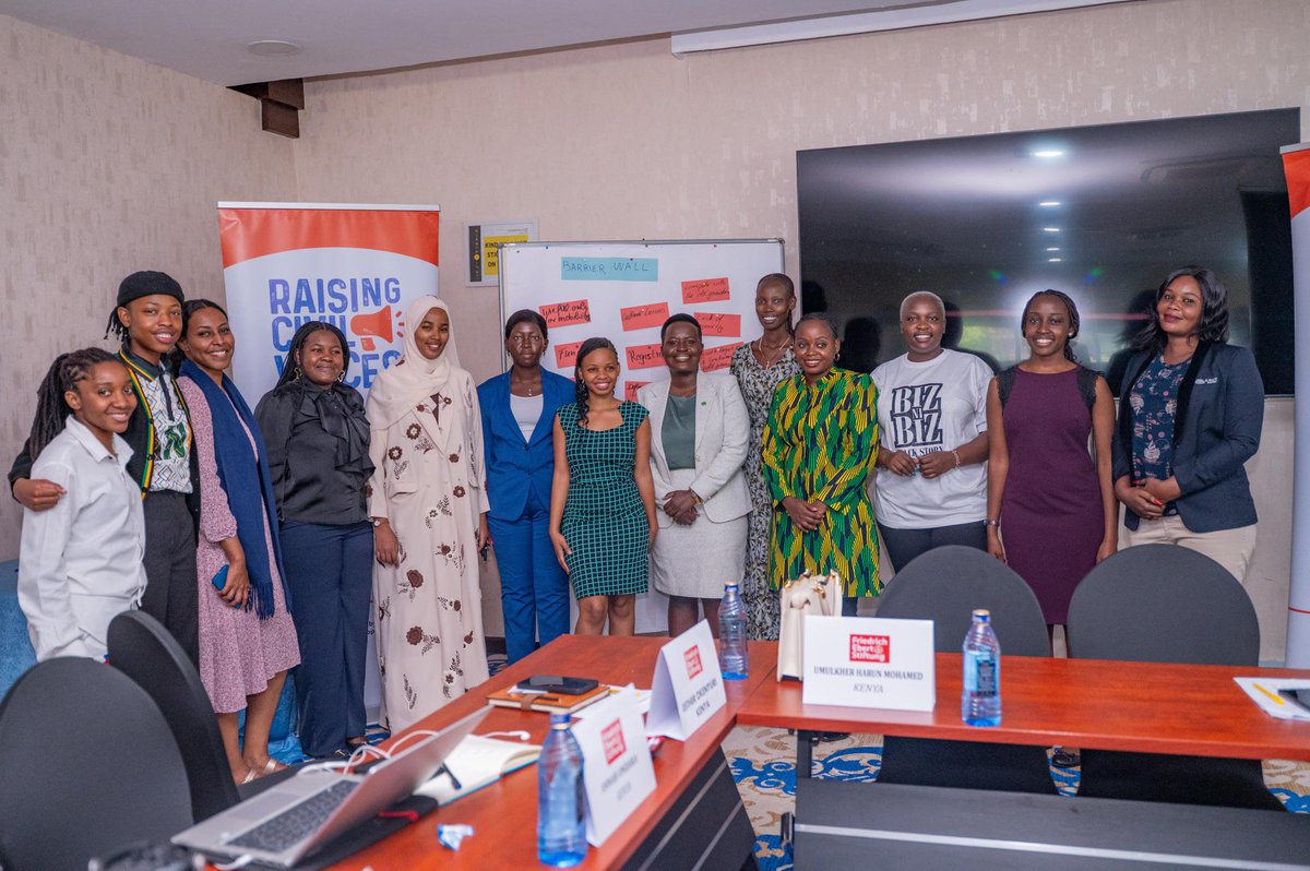 FES_SouthSudan's tweet photo. The youth are ready to lead &amp; influence the political landscape of Africa!

This event is hosted by FES and funded by the EU under the 'Raising Civil VOICES' project

#YouthEmpowerment #PoliticalChange #AfricanLeadership #RaisingCivilVoices #FES #EU #YouthInPolitics #AfricaRise https://t.co/lDEVz6QeKO