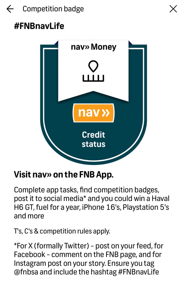 YusrieAdams's tweet photo. @FNBSA #FNBnavLife https://t.co/Zbww5I5168