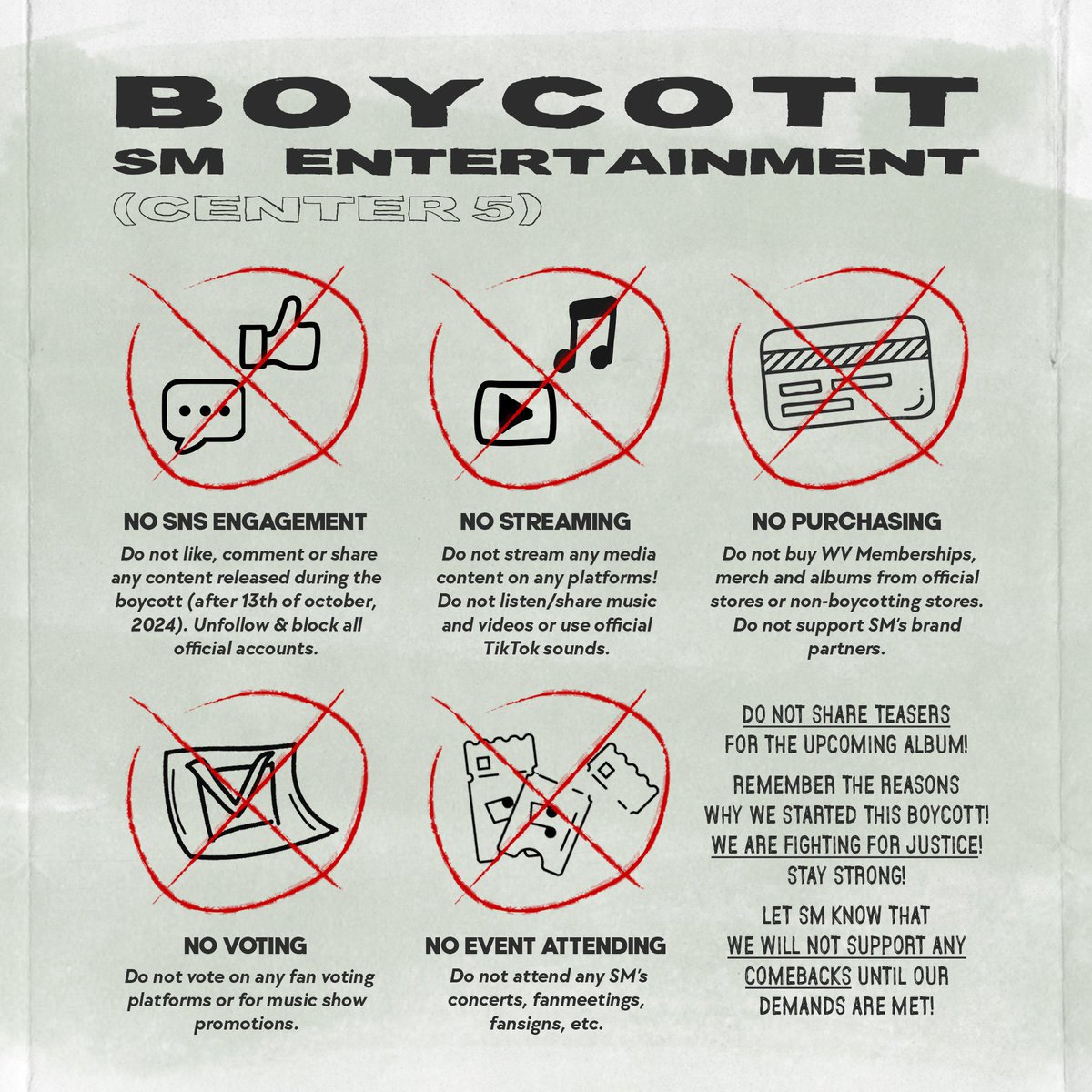 a company that sides with bullies has no right to exist 

Center 5’s Neglect Is Loud
#SM_침묵하지마
#TellRII7EsStory
#RII7E에게_정의를
