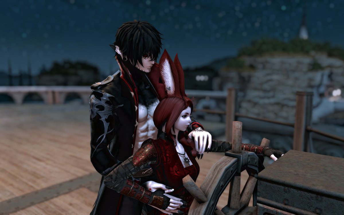 "The best journeys are not measured in miles, but in shared moments and quiet stars."
Starring @VampibatXIV 

#FFXIV #gpose