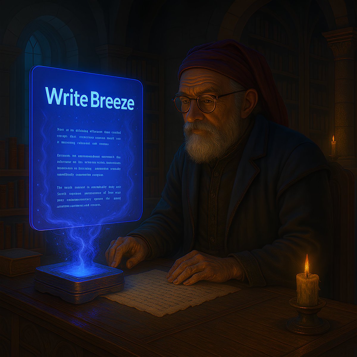 What if a wizard used AI instead of spells?
He’d be on Write Breeze.
Old-world charm. Next-gen writing.
🌀 writebreeze.com
#WriteSmarter #AIWriting #CreativeTech #WriteBreeze