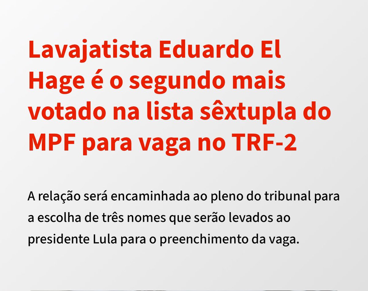 fsantacruz_rj's tweet photo. Não preciso nem dizer que não faz o menor sentido do ponto de vista institucional. Um procurador que abusou de suas prerrogativas, perseguiu advogados, chantageou presos, agora querer virar magistrado. Penso, com todo respeito, que a Advocacia não deve permitir essa nomeação e isso direi ao Presidente Lula. Se você concorda se una a mim e vamos espalhar esse pleito por um Judiciário democrático e não lavajatista.